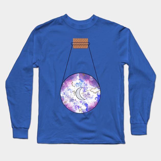 Moon Light Potion Long Sleeve T-Shirt by Orchid's Art